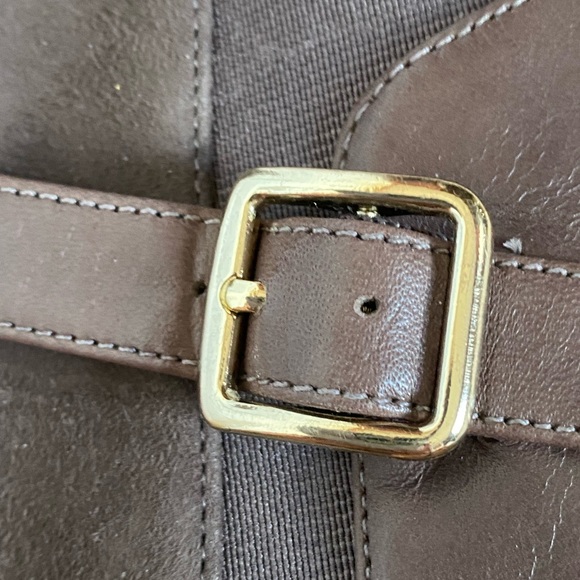 Marc Fisher Grey Suede Peep Toe Bootie - Picture 9 of 9